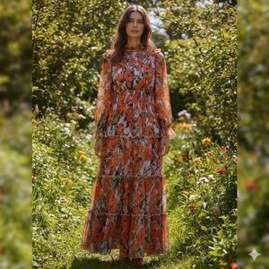 TOLEEN Summer Flour Dresses for Women Long Sleeve Casual Style